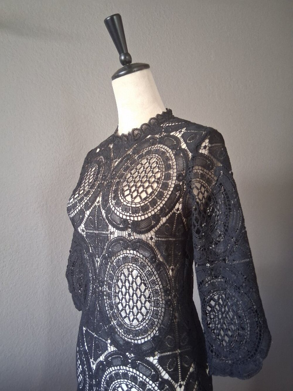Lace Bodycon Mini Dress - Picture 1 of 7